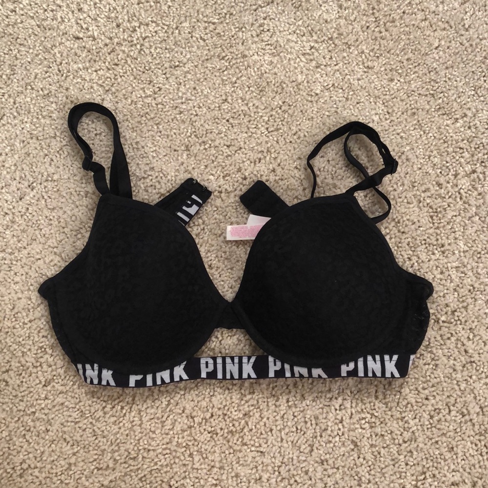 Black Leopard PINK Bra